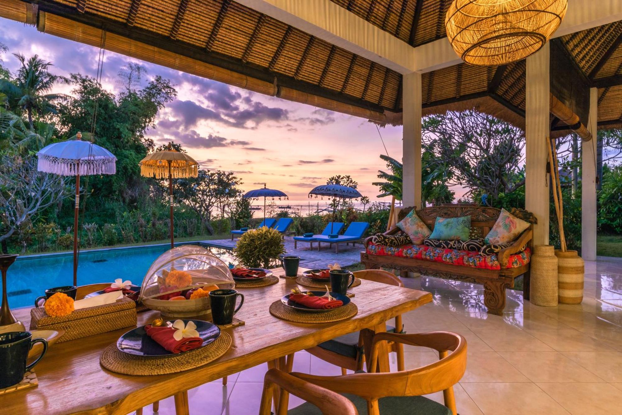 Absolute Beach Front Villa Umeanyar Bagian luar foto