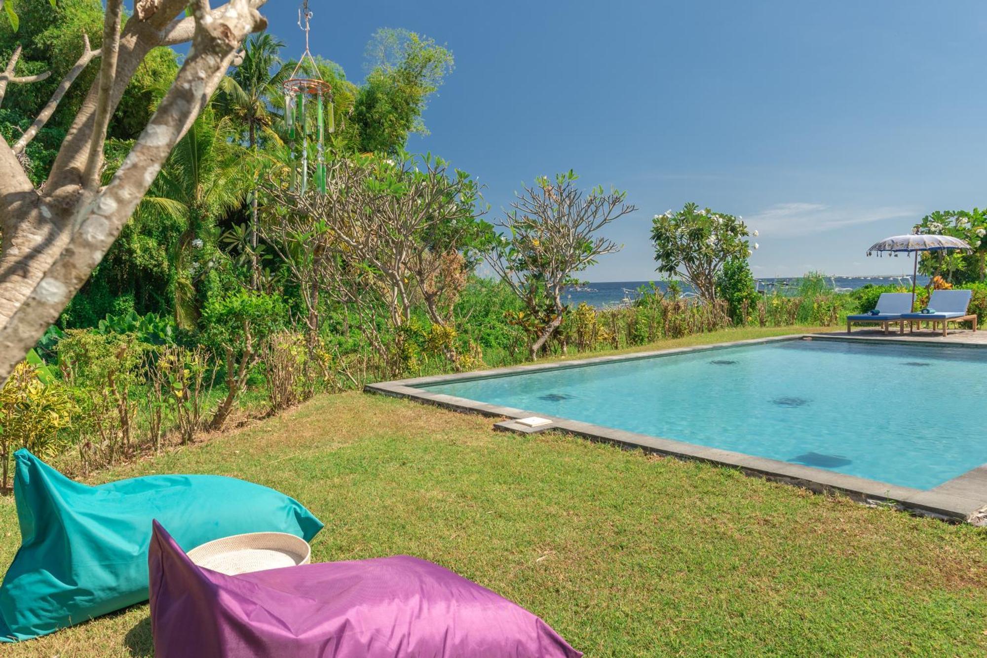Absolute Beach Front Villa Umeanyar Bagian luar foto