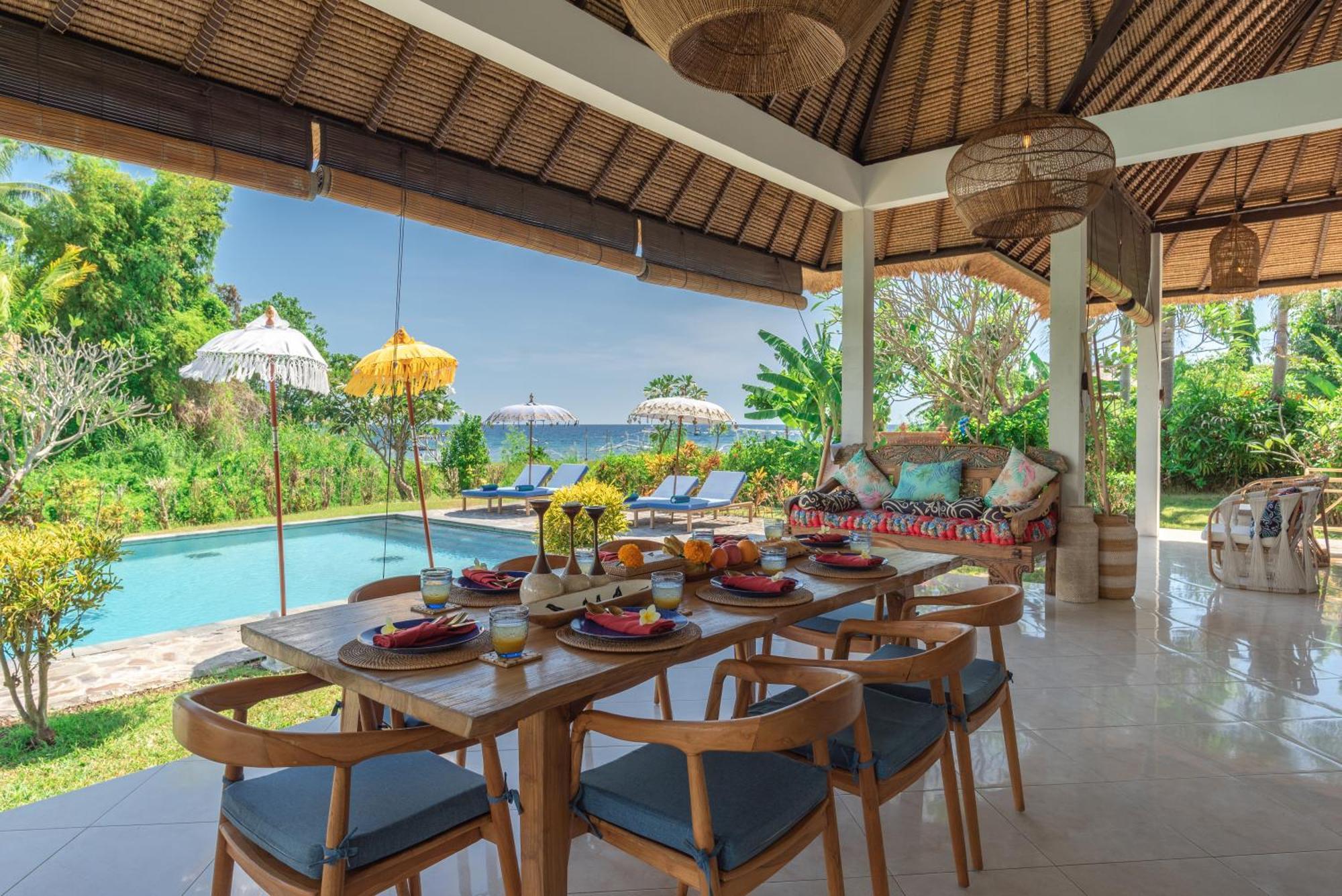 Absolute Beach Front Villa Umeanyar Bagian luar foto