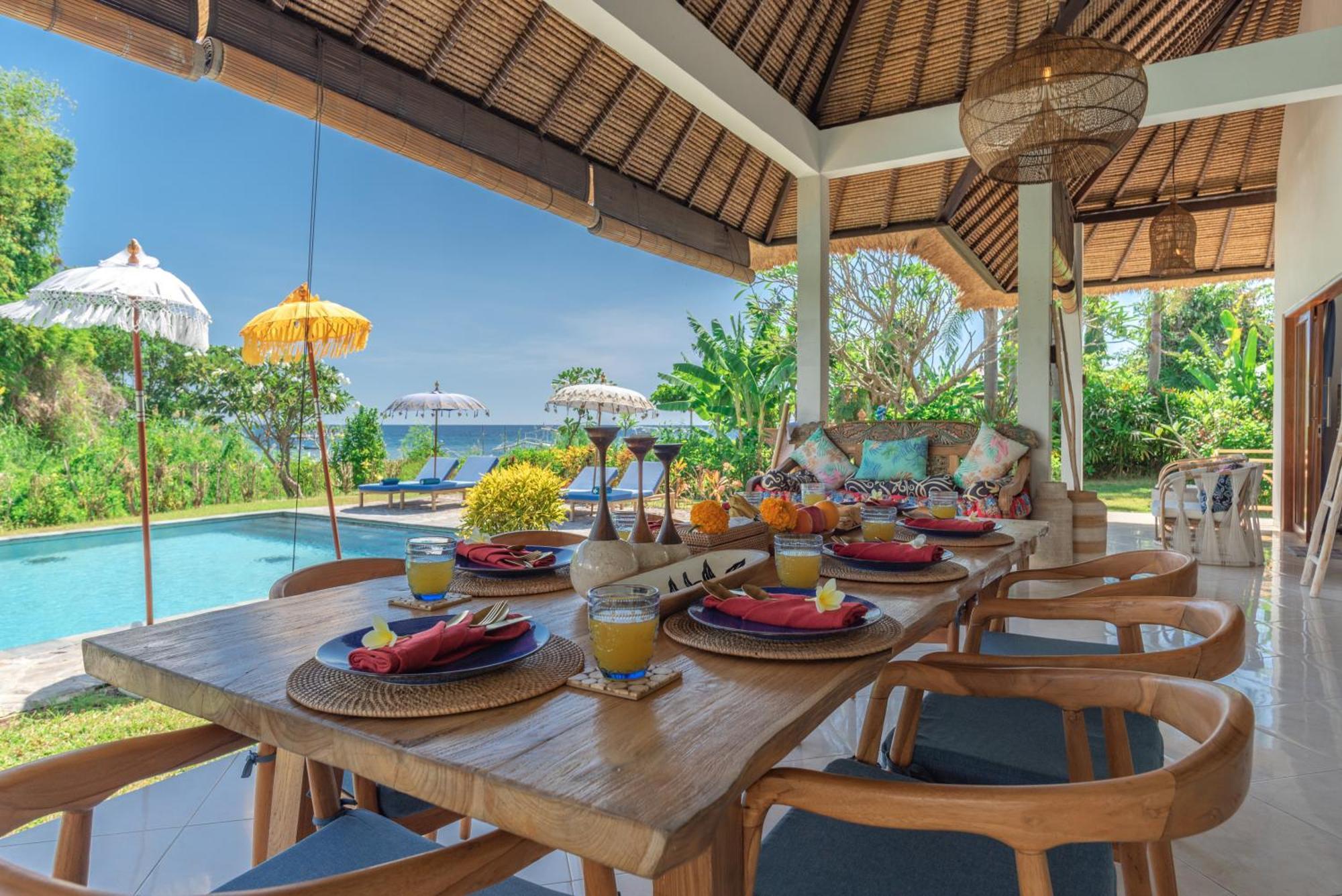 Absolute Beach Front Villa Umeanyar Bagian luar foto